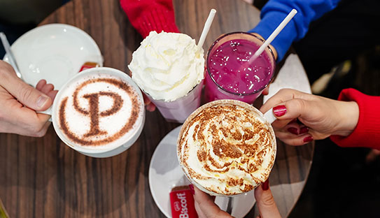 Coffees and childrens drinks