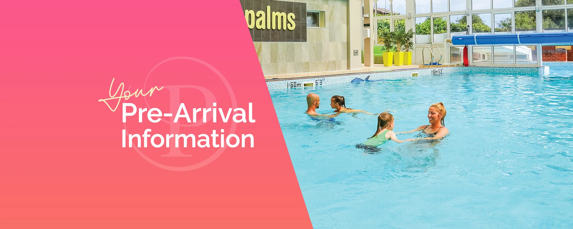 Family taking selfie infron of Potters Resorts Logo