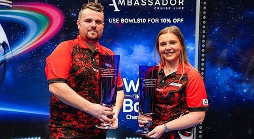 The 2026 Ambassador Cruise Line World Indoor Bowls Championships - Mixed Pairs Champions